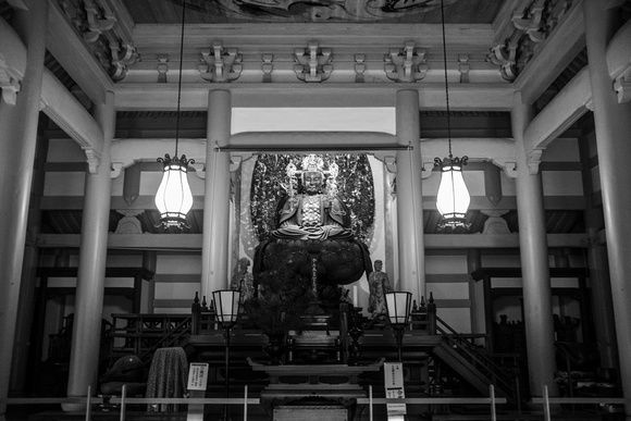 Wooden statue of the Shaka Buddha