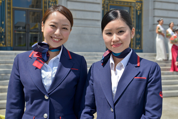 JAL stewardesses