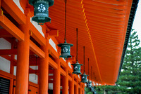 Row of decorative metal lanterns - Heian-jingu