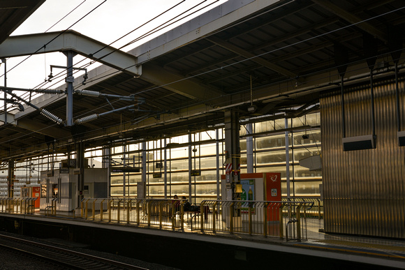 Morning sun at Kyoto Station