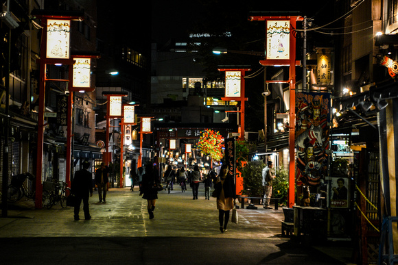 Night scene in Asakusa, Tokyo