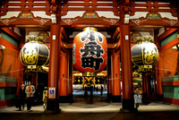 Hozomon Gate of Sensoji at Night