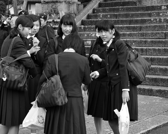 A schoolgirl gathering
