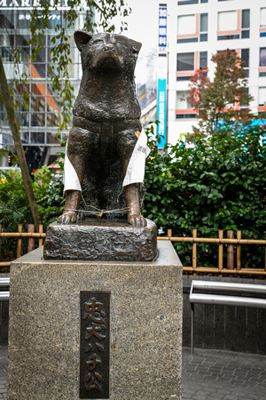 Faithful dog Hachikō (忠犬ハチ公)