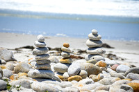 Stone Cairns at Pebble Beach