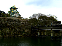 Osaka Castle and Bridge