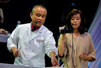 Chef Tatsuo Saito and Host Actress/Singer Yu Hayami