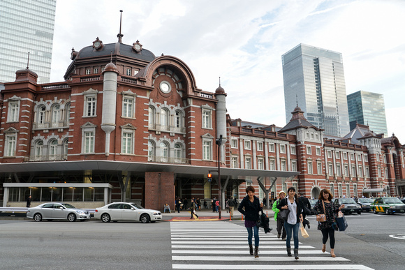 Crossing from Tokyo Station