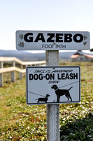 This is another dog on leash sign