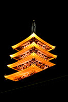 View of the Five storied Pagoda a Sensoji